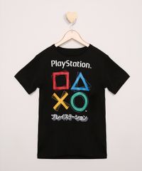 Camiseta-Juvenil-PlayStation-Manga-Curta-Preta-9973296-Preto_1