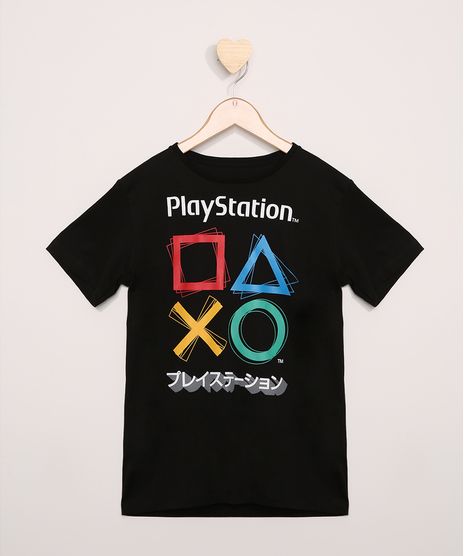 Camiseta-Juvenil-PlayStation-Manga-Curta-Preta-9973296-Preto_1