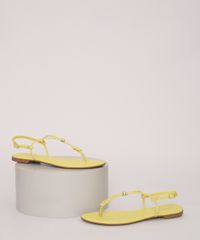 Rasteirinha-Feminina-Oneself-Tiras-com-No-Amarela-9974877-Amarelo_1