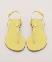 Rasteirinha-Feminina-Oneself-Tiras-com-No-Amarela-9974877-Amarelo_5