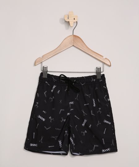 Short-Infantil-Estampado-Barbearia-Bolsos-e-Cordao-Preto-9962800-Preto_1