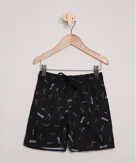 Short-Infantil-Estampado-Barbearia-Bolsos-e-Cordao-Preto-9962800-Preto_1