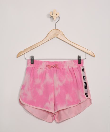 Short-Juvenil-Running-Estampado-Tie-Dye--GRL-PWR--Rosa-9966146-Rosa_1