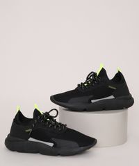 Tenis-Masculino-Oneself-Knit-com-Recortes-Preto-9973252-Preto_1