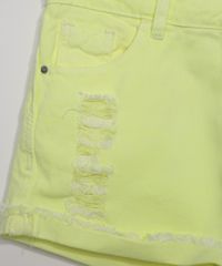 Short-de-Sarja-Juvenil-Destroyed-com-Bolsos-Amarelo-Neon-9971858-Amarelo_Neon_4