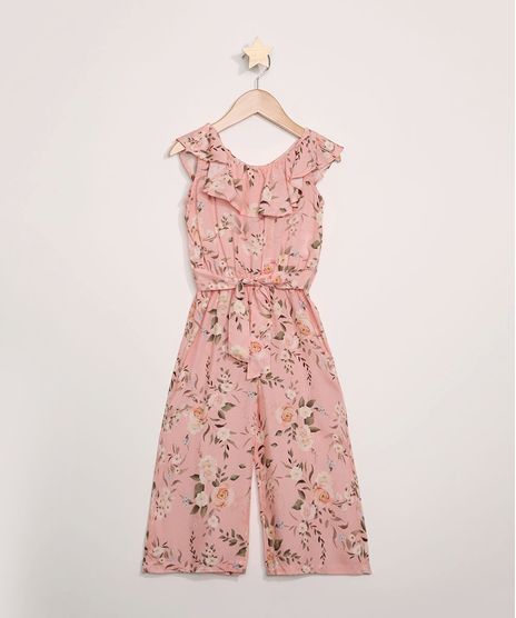 Macacao-Infantil-Pantacourt-Estampado-Floral-Sem-Manga-com-Babado-Rosa-9965250-Rosa_1
