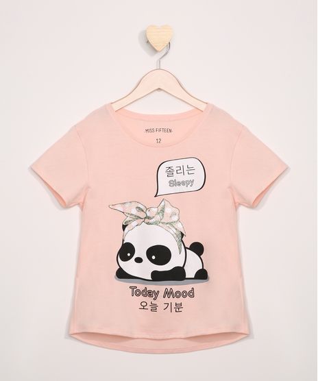 Blusa-Juvenil-Panda-com-Glitter-Manga-Curta-Rosa-9972945-Rosa_1