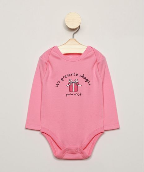 Body-Infantil--Seu-presente-chegou--Manga-Longa-Rosa-9956988-Rosa_1