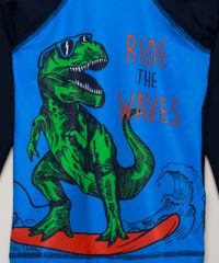 Camiseta-de-Praia-Infantil-Dinossauro-Protecao-Uv50--Azul-9967169-Azul_2