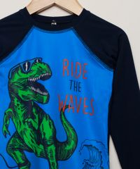 Camiseta-de-Praia-Infantil-Dinossauro-Protecao-Uv50--Azul-9967169-Azul_4