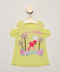 Blusa-Infantil---Hello-Summer--Flamingo-Interativo-com-Babado-Manga-Curta-Open-Shoulder--Amarelo-Neon-9967458-Amarelo_Neon_1