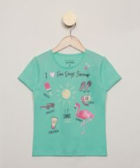 Blusa-Infantil--Fun-Days-Summer--com-Glitter-Manga-Curta-Verde-Agua-9973850-Verde_Agua_1