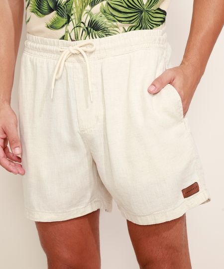 Short-com-Linho-Masculino-e-Bolsos-Bege-9967049-Bege_1