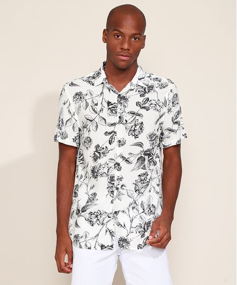 Camisa-Masculina-Relaxed-Estampada-de-Rosas-Manga-Curta-Off-White-9969319-Off_White_1