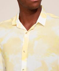Camisa-Masculina-Relaxed-Estampada-Tie-Dye-Manga-Curta-Amarela-9973353-Amarelo_4