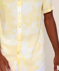 Camisa-Masculina-Relaxed-Estampada-Tie-Dye-Manga-Curta-Amarela-9973353-Amarelo_6