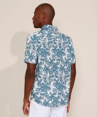 Camisa-Masculina-Tradicional-Estampada-de-Coqueiros-Manga-Curta-Off-White-9976938-Off_White_2