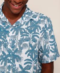 Camisa-Masculina-Tradicional-Estampada-de-Coqueiros-Manga-Curta-Off-White-9976938-Off_White_5