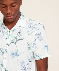 Camisa-Masculina-Tradicional-Estampada-Floral-Aquarelada-Manga-Curta-Branca-9969330-Branco_4