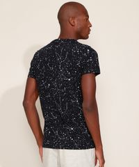 Camiseta-Masculina-Slim-Estampada-de-Constelacoes-Manga-Curta-Gola-Careca-Preta-9960629-Preto_2