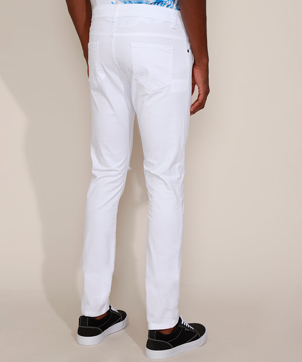 calça masculina rasgo no joelho