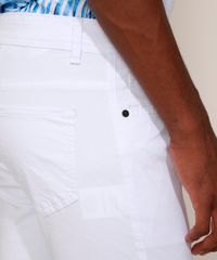 Calca-de-Sarja-Masculina-Skinny-com-Rasgo-no-Joelho-Branca-9967026-Branco_5