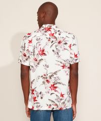 Camisa-Masculina-Relaxed-Estampada-Floral-Manga-Curta-Branca-9949056-Branco_2