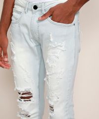 Calca-Jeans-Masculina-Slim-Destroyed-Azul-Claro-9966785-Azul_Claro_5
