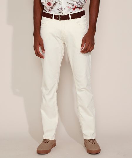 Calca-de-Sarja-Masculina-Reta-com-Cinto-Off-White-9967164-Off_White_1