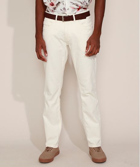 Calca-de-Sarja-Masculina-Reta-com-Cinto-Off-White-9967164-Off_White_1