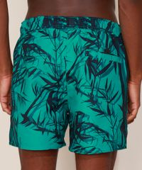 Short-Masculino-Estampado-de-Bambu-com-Cordao-e-Bolsos-Verde-9975596-Verde_2