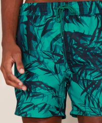 Short-Masculino-Estampado-de-Bambu-com-Cordao-e-Bolsos-Verde-9975596-Verde_5