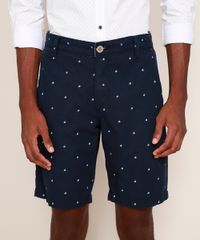 Bermuda-Masculina-Reta-Chino-Estampada-Mini-Print-de-Barcos-Azul-Marinho-9970017-Azul_Marinho_1