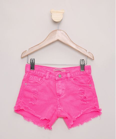 Short-de-Sarja-Infantil-Destroyed-com-Bolsos-Rosa-Neon-9971856-Rosa_Neon_1