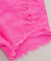 Short-de-Sarja-Infantil-Destroyed-com-Bolsos-Rosa-Neon-9971856-Rosa_Neon_4