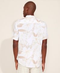 Camisa-Masculina-Tradicional-Estampada-Floral-Manga-Curta-Branca-9947772-Branco_2