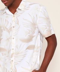 Camisa-Masculina-Tradicional-Estampada-Floral-Manga-Curta-Branca-9947772-Branco_4