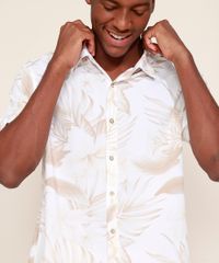 Camisa-Masculina-Tradicional-Estampada-Floral-Manga-Curta-Branca-9947772-Branco_6