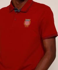Polo-Masculina-Tradicional-com-Patch-Estados-Unidos-Manga-Curta-Cobre-9964386-Cobre_4
