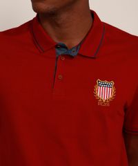 Polo-Masculina-Tradicional-com-Patch-Estados-Unidos-Manga-Curta-Cobre-9964386-Cobre_5