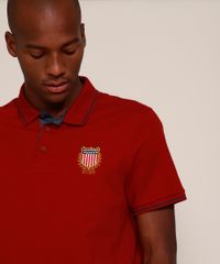 Polo-Masculina-Tradicional-com-Patch-Estados-Unidos-Manga-Curta-Cobre-9964386-Cobre_6