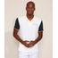 Polo-de-Piquet-Masculina-Tradicional-com-Recorte-e-Bordado-Manga-Curta-Contrastante-Branca-9965283-Branco_1