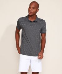 Polo-Masculina-Tradicional-Estampada-Mini-Print-Manga-Curta-Cinza-Mescla-Escuro-9965294-Cinza_Mescla_Escuro_3