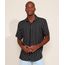 Camisa-Masculina-Relaxed-Listrada-Manga-Curta-Preta-9969323-Preto_1