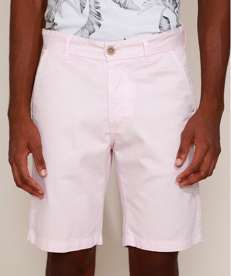 Bermuda-de-Sarja-Masculina-Reta-Chino-Rosa-Claro-9974255-Rosa_Claro_1