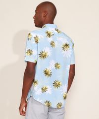 Camisa-Masculina-Tradicional-Estampada-de-Coqueiros-Manga-Curta-Azul-Claro-9947770-Azul_Claro_2