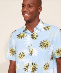 Camisa-Masculina-Tradicional-Estampada-de-Coqueiros-Manga-Curta-Azul-Claro-9947770-Azul_Claro_5
