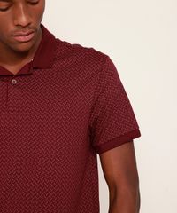 Polo-Masculina-Tradicional-Estampada-Mini-Print-Manga-Curta-Vinho-9965289-Vinho_6