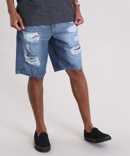 Bermuda-Jeans-Reta-Destroyed-Azul-Escuro-8954305-Azul_Escuro_1