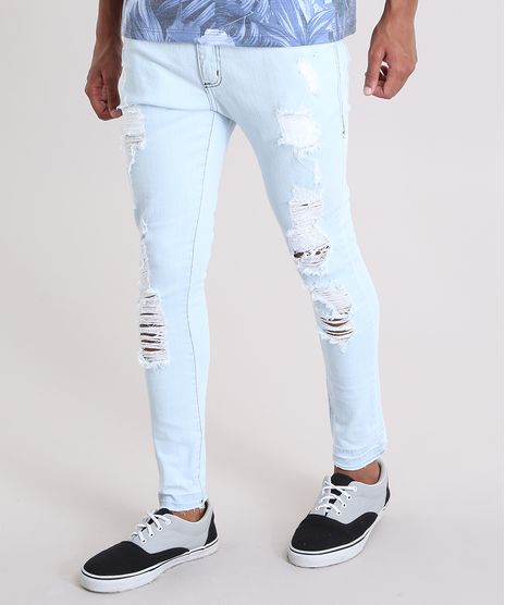 Calca-Jeans-Skinny-Cropped-Destroyed-em-Algodao---Sustentavel-Azul-Claro-8768059-Azul_Claro_1